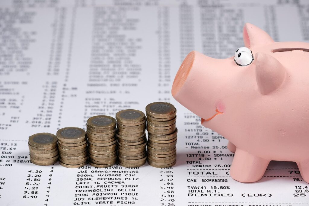 banque d'économie avec argent